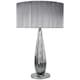 image 2 of Slinky 55cm Silver Glass Table Lamp