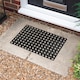 image 6 of Nicola Spring Heavy Duty Rubber Door Mat - 60 x 40cm - Black
