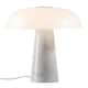 image 2 of Nordlux Glossy Indoor Table Lamp White Marble E27 Weighted Base - Mains Powered, IP20