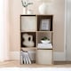 image 9 of OHS 2 Pack Folding Storage Cubes Soft Matte Velvet Collapsible Home Modern Storage Organiser Space Saving Square Ottoman Boxes Grey | Charcoal Grey