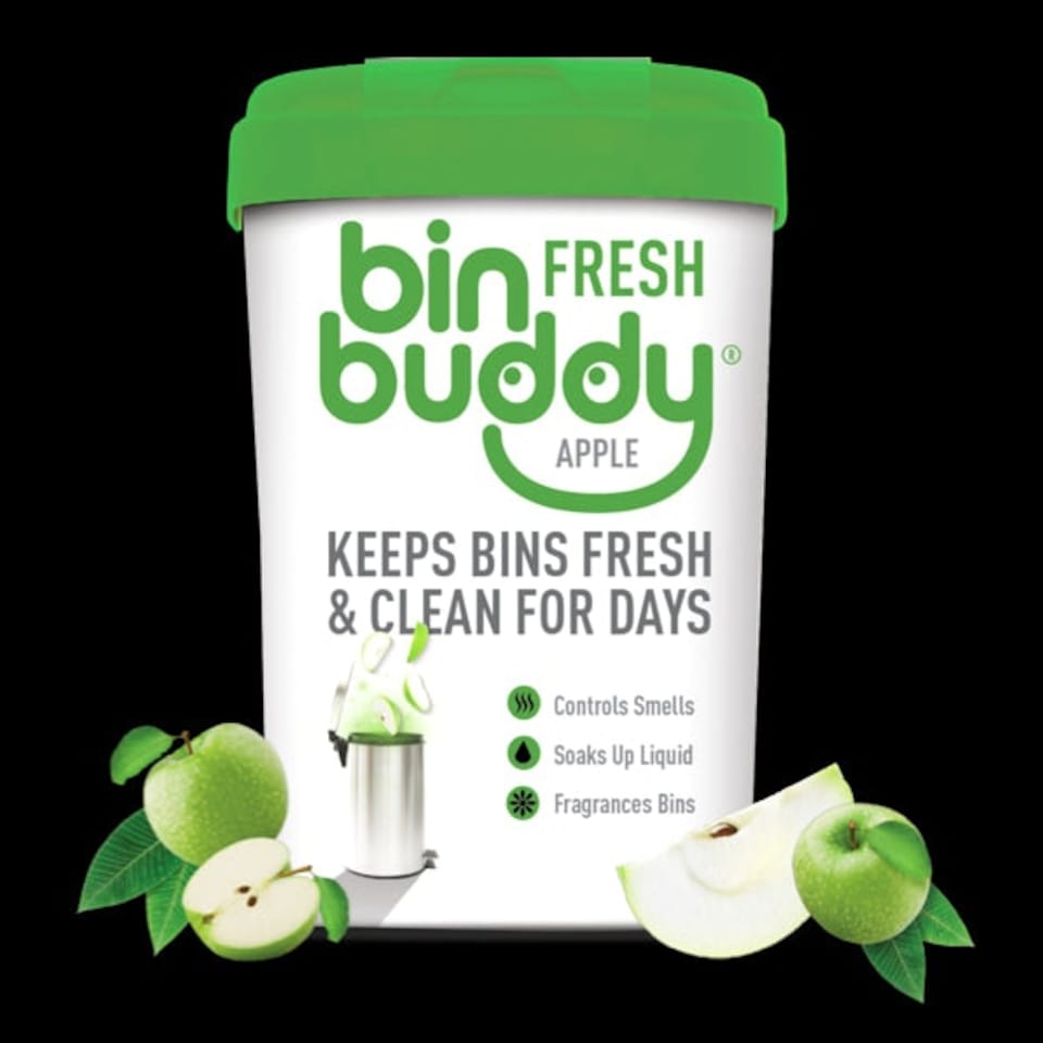 image 1 of Bin Buddy Fresh Apple Fragrance Powder Socks Mess Wheelie Dustbin Freshener 450G N/A