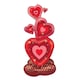 image 1 of Stacking Red Love Hearts Airloonz Air Fill Giant Foil Balloon 139cm / 53 in