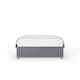 image 2 of Signature Platinum 2000 Pocket Sprung Silver Plush Velvet Divan Set Super King