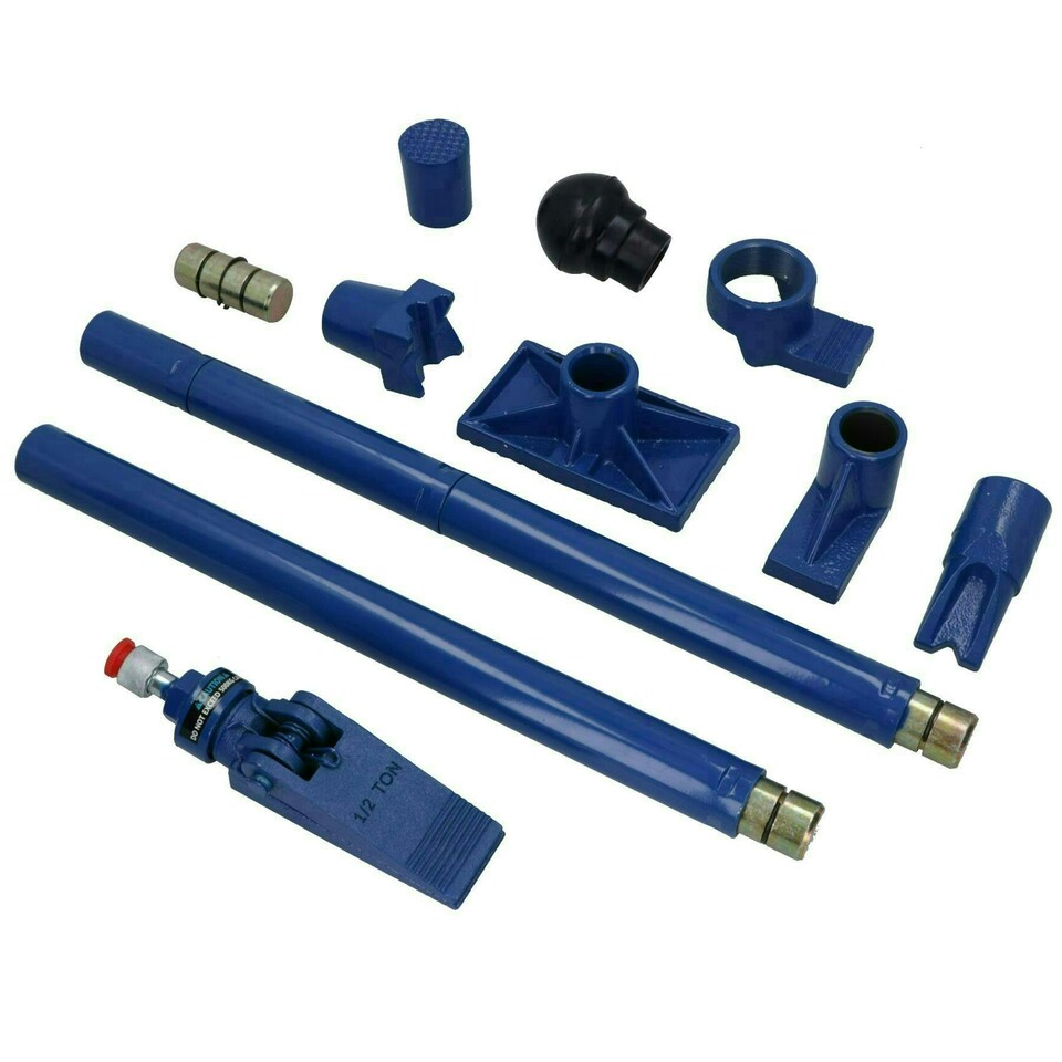 image 1 of 10 Ton Hydraulic Porta Power Jack Pump With Accessories Dent Frame Repair
