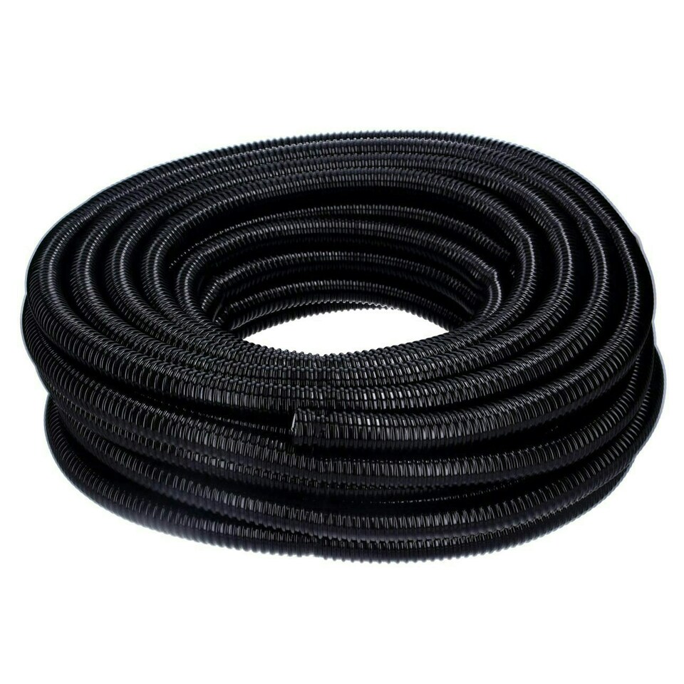 image 1 of 50mm Black Corrugated Flexible Pond Hose N/A | 15m
