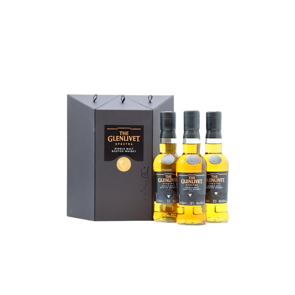 image 1 of Glenlivet - Spectra Single Malt Scotch Whisky Gift Pack | Multi | Glenlivet - Spectra Single Malt Scotch - Whisky 20cl x 3 40% ABV Gift Pack | 1