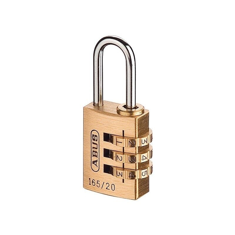 Abus Mechanical 165 Series Combination Padlock - Multi Colour - 20mm (3 Digit)