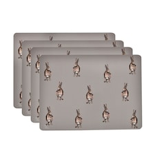 Meg Hawkins Set of 4 Placemats Hare