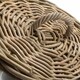 image 5 of Large Round Rattan Laundry Hamper Basket with White Lining | Brown | Rattan