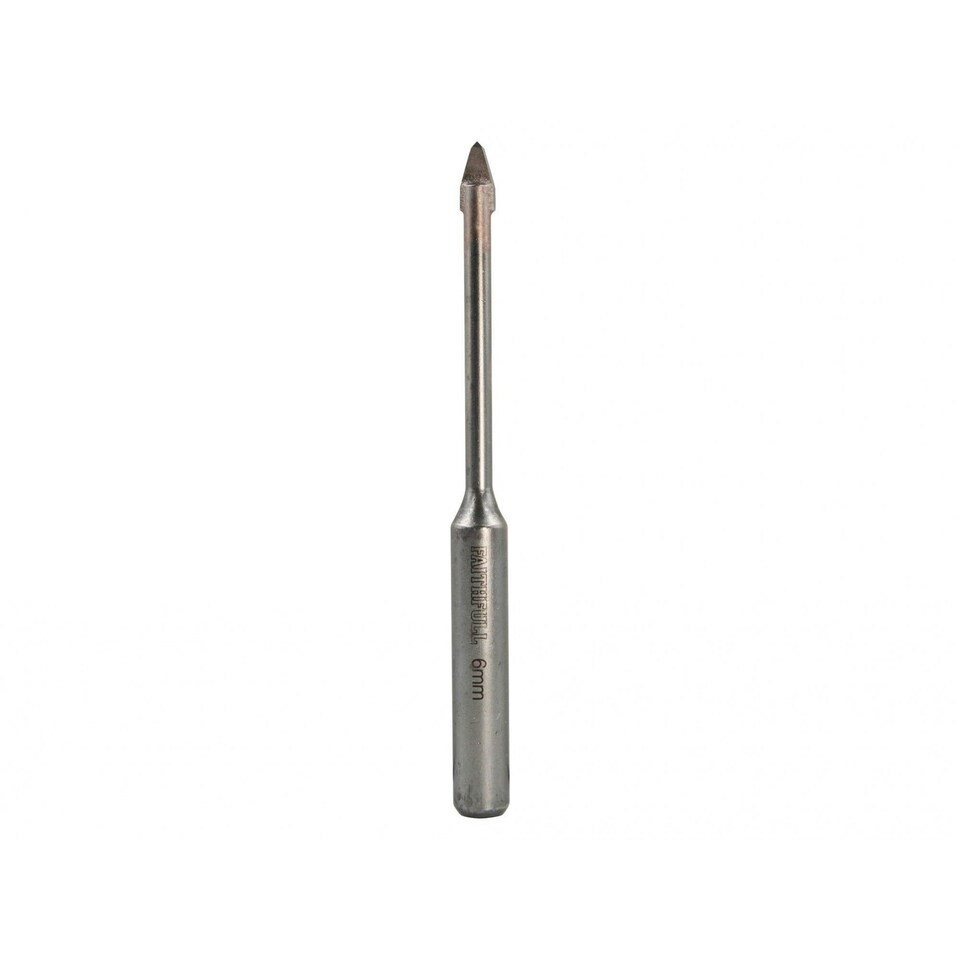 image 1 of Faithfull Carbide Hard Tile & Glass Drill Bit - Multi Colour - 6mm