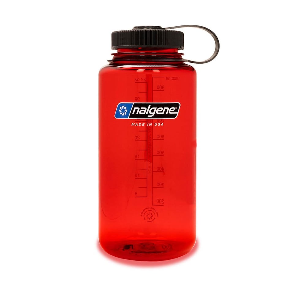 image 1 of Nalgene Wide Mouth 1L Tritan Sustain Water Bottle - Red