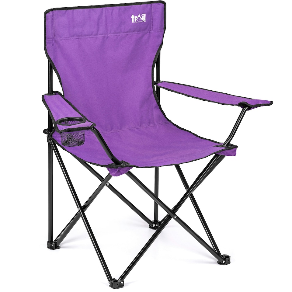 image 1 of Folding Camping Chair - Purple