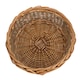 image 2 of Medium Unpeeled Willow Round Tray | Brown | Brown | Medium