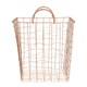 image 2 of Interiors By Premier Stylish Copper Plated Basket, Functional Wireframe Basket For Kitchen, High Quality Contemporary Basket Gold