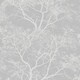 image 1 of Holden Décor Whispering Trees Wallpaper - Grey/Silver - One Size | Grey