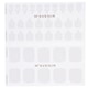 image 2 of Nail Sticker (white) - # Classic Crema Pedi - 36pcs White