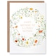 image 1 of Simple Delicate Elegant Floral Circle Mother Birthday Card