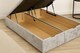 image 2 of Ottoman Foot Lift Beige Naples 4ft Small Double  Divan Bed With Mattress & Headboard