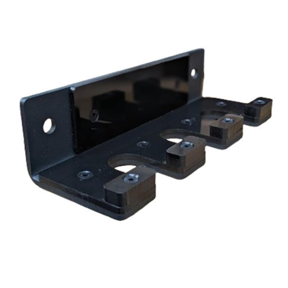 image 1 of Wall Mounted Barbell Storage Rack 3 Bar Holder