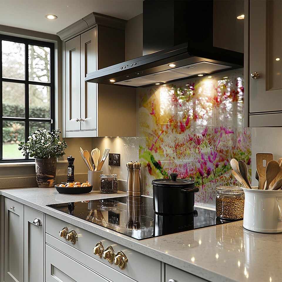 image 1 of Colour Wilderness Splash Back | White