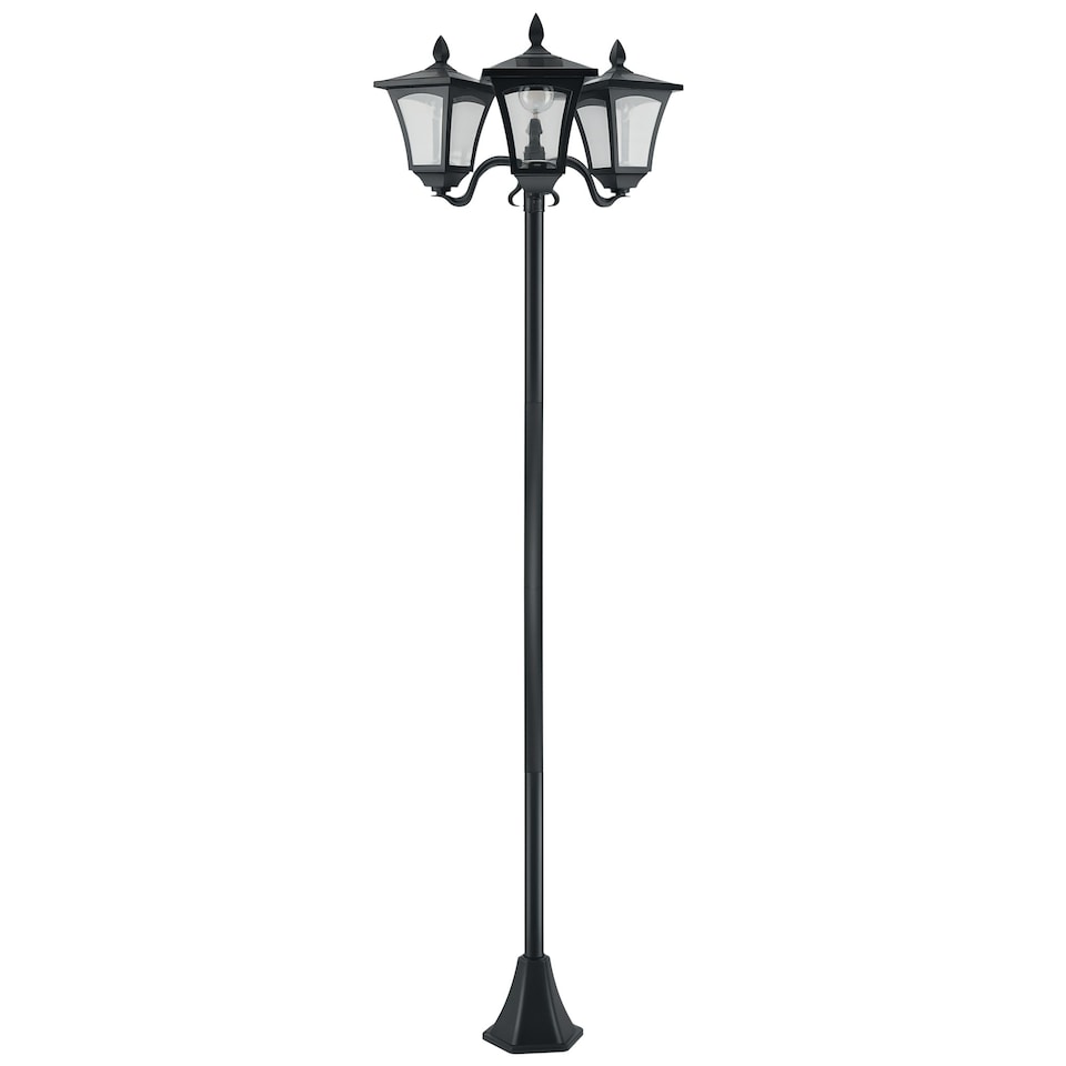 image 1 of Outsunny Outdoor Garden Solar Light with Base Energy-efficient IP44 Dimmable
