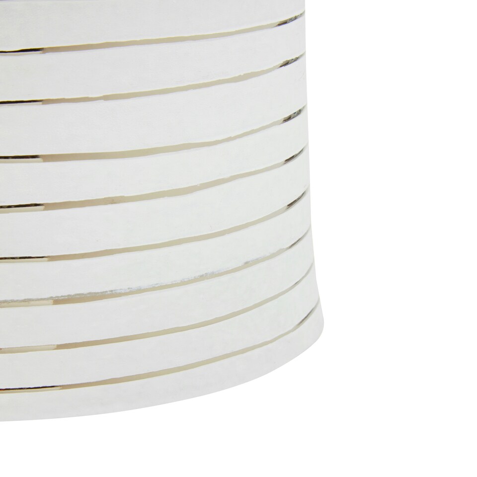 image 1 of Haldis Large White Silver Ceramic Planter White