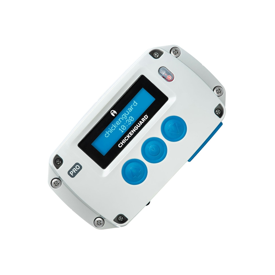 image 1 of ChickenGuard Pro Chicken Coop Door Opener - White/Blue - One Size