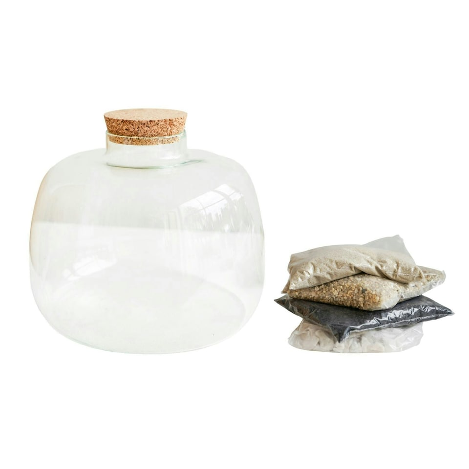 image 1 of Bowl Shape Terrarium DIY Kit Clear