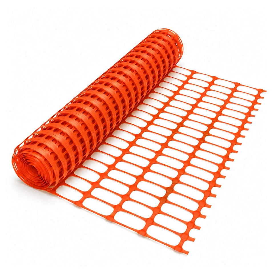 image 1 of Heavy Duty Orange Safety Barrier Mesh Fencing 1mtr x 50mtr | Orange | 1