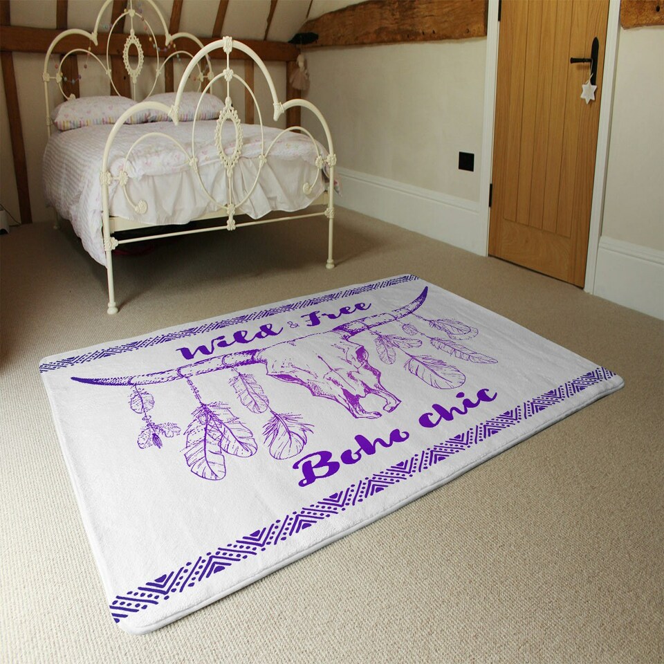 image 1 of boho chic (Rug) Blue | Large: 140x200cm