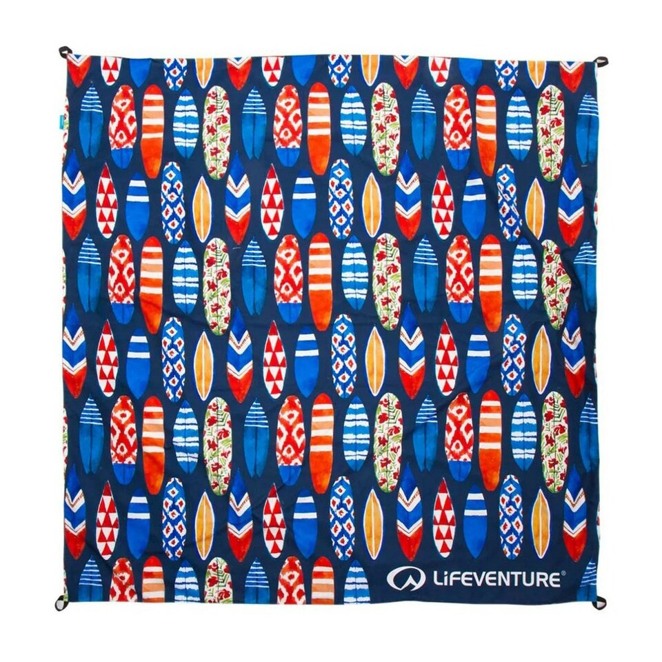 image 1 of Lifeventure Waterproof Picnic Blanket 150 x 150cm - Surfboards Multi | 150 x 150cm