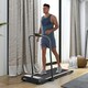 image 2 of HOMCOM Foldable Walking Treadmill w/ LED Display, Orange