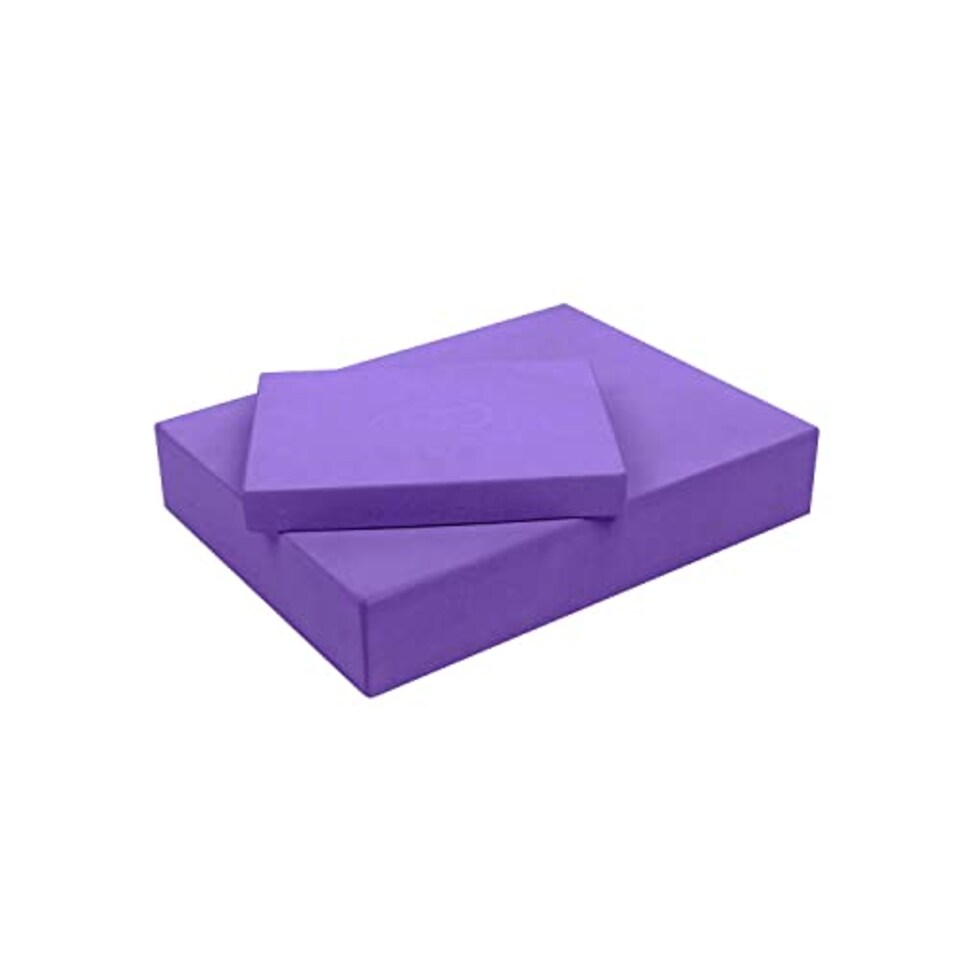 image 1 of Fitness Mad Pilates Block,  Eva Sitting Block For Pilates & Home Workouts, Support For Various Postures, Blue, 35cm X 25cm X 60mm