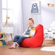 image 2 of Kids High Back Bean Bag Red Indoor Outdoor Childrens Bean Bags | Red | Red | M | 1