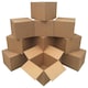 image 2 of 100 x 8 x 6 x 4" (203x152x102mm) Strong Secure Single Wall Cardboard Boxes Ideal For House Moving, Packing & Shipping Items Brown