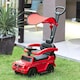 image 2 of HOMCOM 3 in 1 Kids Children Ride on Push Car Toddler Sliding Car G350 Licensed Walker Foot to Floor Slider Push-Along with Horn Steering Wheel NO POWER Manual, Red