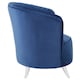 image 3 of Interiors by Premier Blue Tub Chair, Stylish Office Chair, Classy Velvet Chair,  Round Velvet Upholstery Chair for Lounge