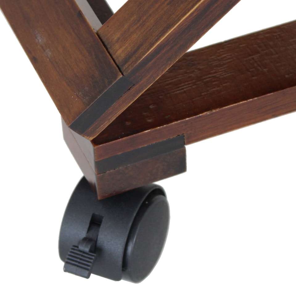 image 1 of Folding Leather Cushion Padded Footstool Foot Rest