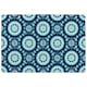 image 1 of boho, magic symbol (Rug) Blue | Small: 60x110cm