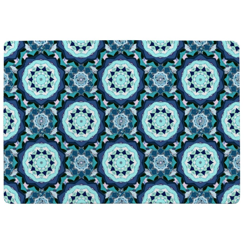 image 1 of boho, magic symbol (Rug) Blue | Small: 60x110cm