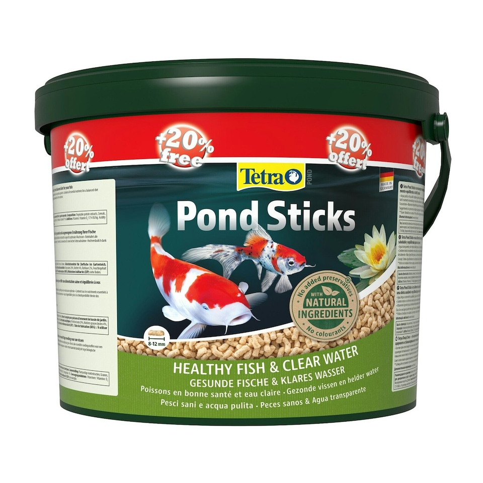 image 1 of Tetra Floating Pond Sticks 10 Litre with Extra Fill Bucket (12L Total)