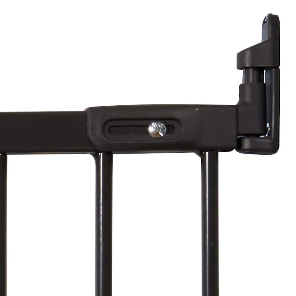 image 1 of Safetots Diagonal Fit Baby Gate, 67cm - 105.5cm, Black Metal, Multi Fit Stair Gate, Diagonal Fit Safety Gate