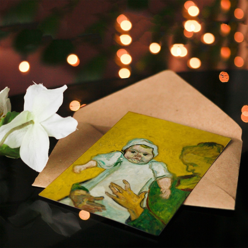 image 1 of Vincent van Gogh Art Card Madame Roulin and Her Baby