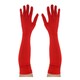image 1 of Long Red Spandex Gloves | Red | 3