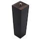 image 3 of Living and Home 4 Pieces Square Oak Wood Furniture Legs Chair Sofa Feet Replacement - 16cm Black