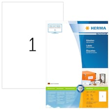HERMA LABELWHITE 210 X 297 S/PRINT 200$ N/A