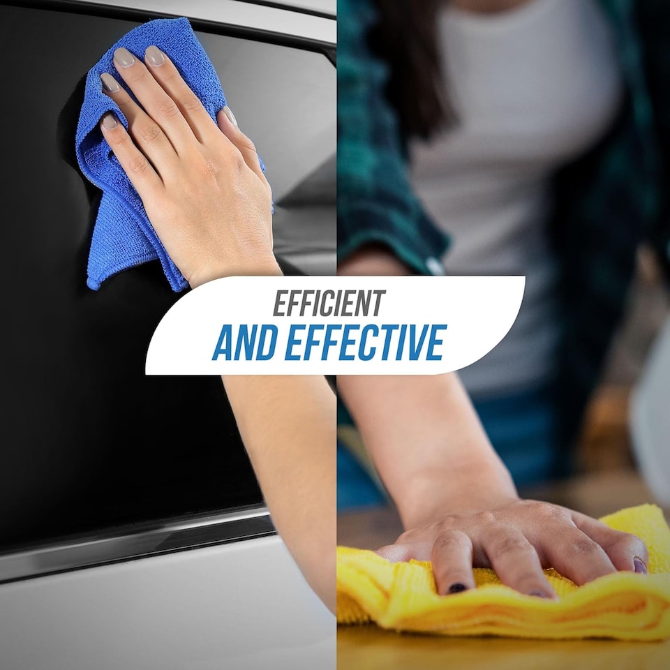 image 1 of Microfibre Cleaning Cloth 40x40cm Super Absorbent Lint Free Microfiber Cloths Cleaning for Home, Kitchen, Mirrors, Car - Pack of 50