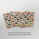 image 5 of Scandi Fish Pattern Art Cards Pack of 4 Coastal Marine Greeting Cards