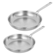 CULINARY FIVEPLY Frying pan Set uncoated 24cm/28cm