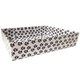 image 2 of Pet Gift Basket Kit - Paw Prints Hamper Tray with Gold Gift Wrap Accessories (30x20x6cm high)